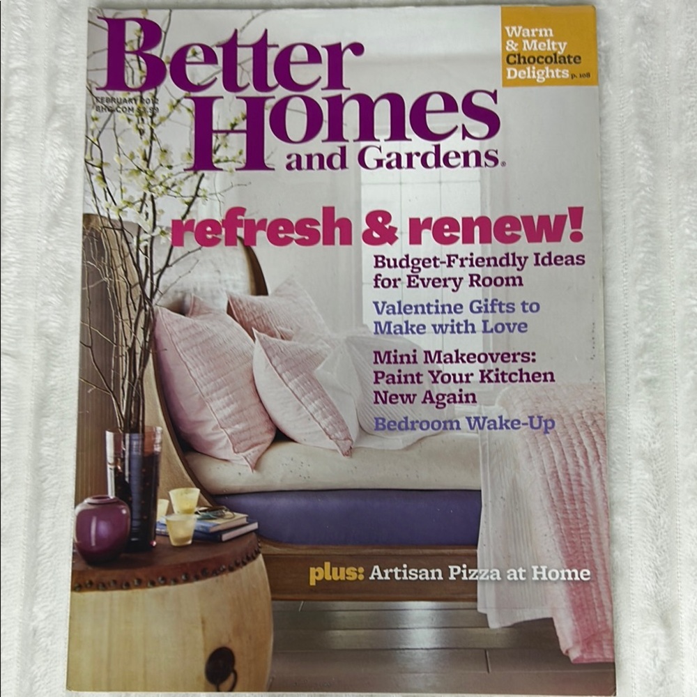 February 2012 Issue Better Homes And Gardens - Refresh & Renew Edition